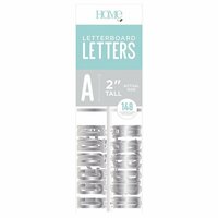 Die Cuts with a View - Letter Board - Letter Packs - 2 Inches - Silver