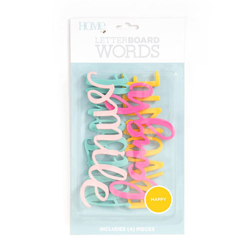 Die Cuts with a View - Letter Board - Word Packs - Happy
