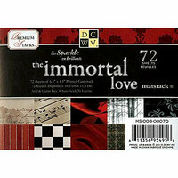 Die Cuts with a View - The Immortal Love Collection - 4.5 x 6.5 Glitter Cardstock Matstack