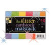 Die Cuts with a View - The Glitter Cardstock Matstack - 4.5x6.5 Solid Glitter Cardstock Pack