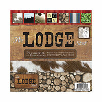 Die Cuts with a View - Lodge Collection - Foil Paper Stack - 12 x 12