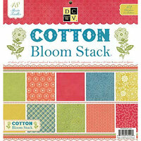 Die Cuts with a View - Cotton Bloom Collection - Glitter Paper Stack - 12 x 12