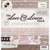 Die Cuts with a View - The Lace and Linen Collection - Glitter Paper Stack - 12 x 12