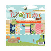 Die Cuts with a View - Playtime Collection - Glitter Kraft Stack - 12 x 12