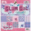 Die Cuts with a View - The Glam Gal Collection - Glitter Paper Stack - 12 x 12