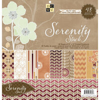 Die Cuts with a View - Serenity Collection - Foil Paper Stack - 12 x 12