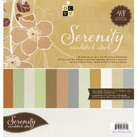 Die Cuts with a View - Serenity Collection - Glitter Metallic and Textured Solid Cardstock Stack - 12 x 12
