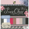 Die Cuts with a View - Le Tres Chic Collection - Glitter Metallic and Textured Solid Cardstock Stack - 12 x 12