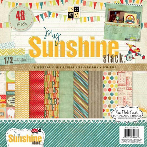 Die Cuts with a View - My Sunshine Collection - Gloss Paper Stack - 12 x 12 Die Cuts with a View - My Sunshine Collection - Gloss Paper Stack - 12 x 12