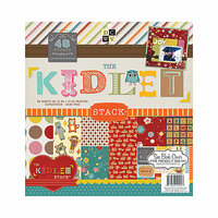 Die Cuts with a View - Kidlet Collection - Glitter and Gloss Paper Stack - 12 x 12