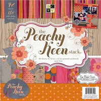 Die Cuts with a View - Peachy Keen Collection - Foil and Glitter Paper Stack - 12 x 12
