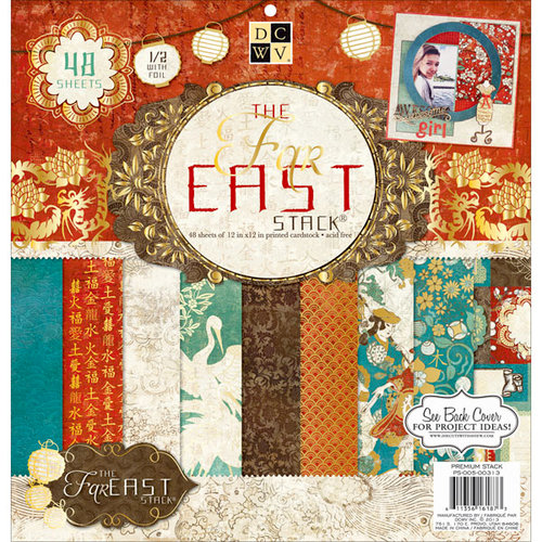 Die Cuts with a View - Far East Collection - Foil Paper Stack - 12 x 12