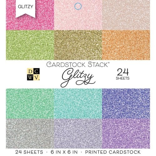 Die Cuts with a View - Glitzy - Paper Stack - 6 x 6