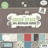 Die Cuts with a View - Green Woodland Collection - Recycled Paper Stack - 12 X 12