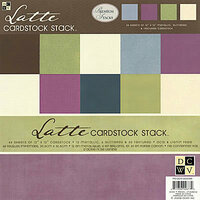 Die Cuts with a View - Latte Collection - Textured Solid Cardstock Stack - 12 X 12, CLEARANCE