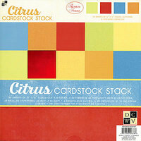 Die Cuts with a View - Citrus Collection - Textured Solid Cardstock Stack - 12 X 12, CLEARANCE