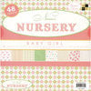 Die Cuts With A View - Nana's Nursery Baby Girl Collection - Glitter Paper Stack - 8x8, CLEARANCE