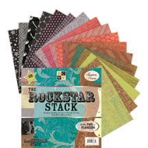 Die Cuts with a View - Rock Star Collection - 8X8 Paper Stack