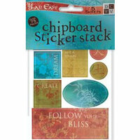 Die Cuts with a View - Far East - Chipboard Sticker Stack, CLEARANCE