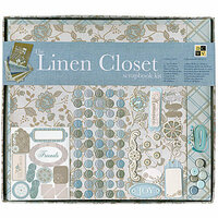 Die Cuts with a View - Linen Closet Collection - 12 x 12 Scrapbook Album and Box Kit
