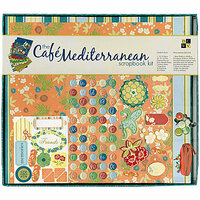 Die Cuts with a View - Cafe Mediterranean Collection - 12 x 12 Scrapbook Album and Box Kit