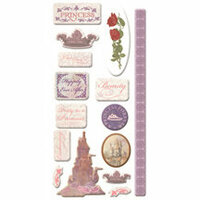 Die Cuts with a View - Princess Icon Epoxy Sticker, CLEARANCE