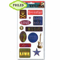 Die Cuts with a View - Rock Star Collection - Epoxy Stickers - Rock