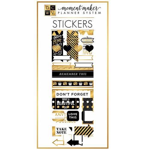 Die Cuts with a View - Planner - Cardstock Stickers - Fashion with Gold Foil Accents