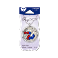 Blue Moon Beads - Story Locket Collection - Acrylic Charms - Patriotic