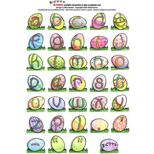 E-Cuts Alphabets (Download and Print)  - Easter Lower Case