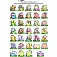 E-Cuts Alphabets(Download and Print)   - Easter Upper Case