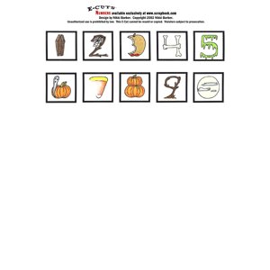 E-Cuts Numbers (Download and Print)  - Halloween
