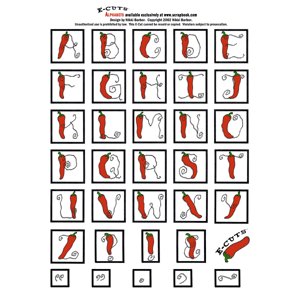 E-Cuts Alphabets (Download and Print)  - Salsa Upper Case