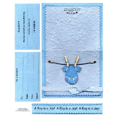 E-Cuts Cards (Download and Print) A Boy Is Joy