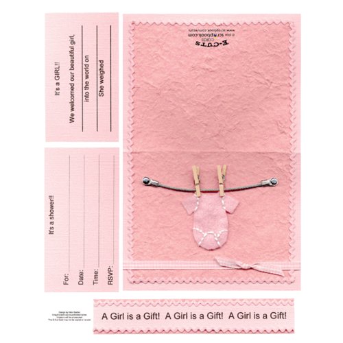 E-Cuts Cards (Download and Print) A Girl Is A Gift