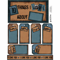 E-Cuts (Download and Print) 10 Things I Love - Blue 1