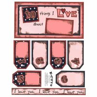 E-Cuts (Download and Print) 10 Things I Love - Pink 1