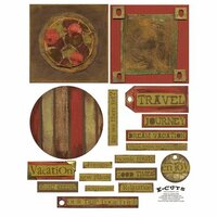 E-Cuts (Download and Print) 4x4 Album Kit: Traveler 1