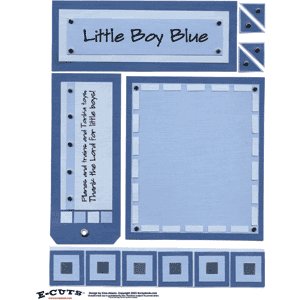 E-Cuts (Download and Print) Baby Boy Blue