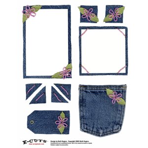 E-Cuts (Download and Print) Denim and Daisies
