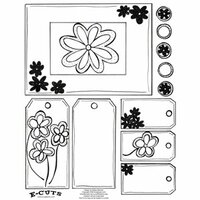 E-Cuts (Download and Print) Doodling Flowers