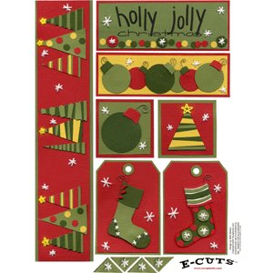 E-Cuts (Download and Print) Holly, Jolly Christmas