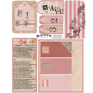 E-Cuts (Download and Print) Vintage Shades of You - Pink