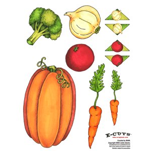 E-Cuts (Download and Print) Vegetables