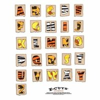 E-Cuts Alphabets  (Download and Print) Zoo Clues Alphabet