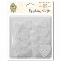 Epiphany Crafts - Button Studio - Self Adhesive Buttons - Heart 20