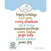 Elizabeth Craft Designs - Christmas - Dies - Words 5 - Winter Wishes