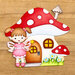 Elizabeth Craft Designs - Storybook Collection - Dies - Mushroom House Folding Card