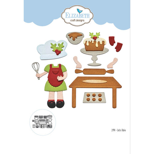 Elizabeth Craft Designs - Cozy and Warm Collection - Christmas - Dies - Let's Bake