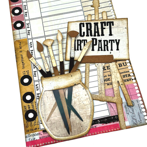 Elizabeth Craft Designs - Get Creative Collection - Dies - Essentials Set 59 - Art Party
